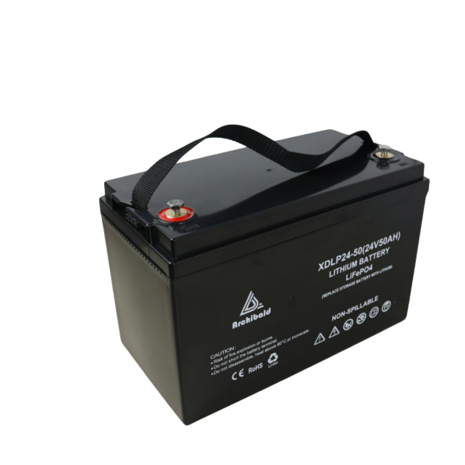 24V 50AH Lifepo4 Lithium Battery Pack for RVs, Caravans, Motorhomes