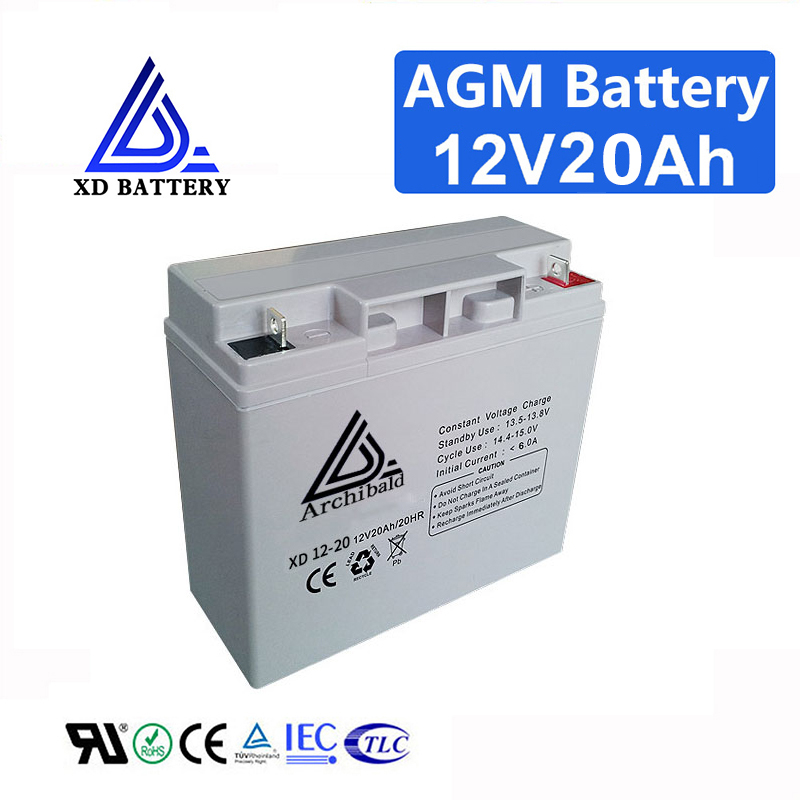 China Factory Small Resistance Real Capacity Deep Cycle UPS Battery 12V 20AH