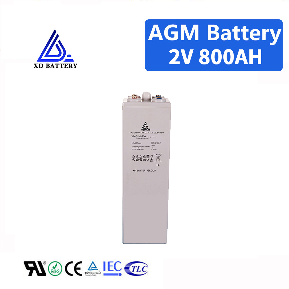 Rechargeable VARL Lead Acid 2V 800AH Battery Price