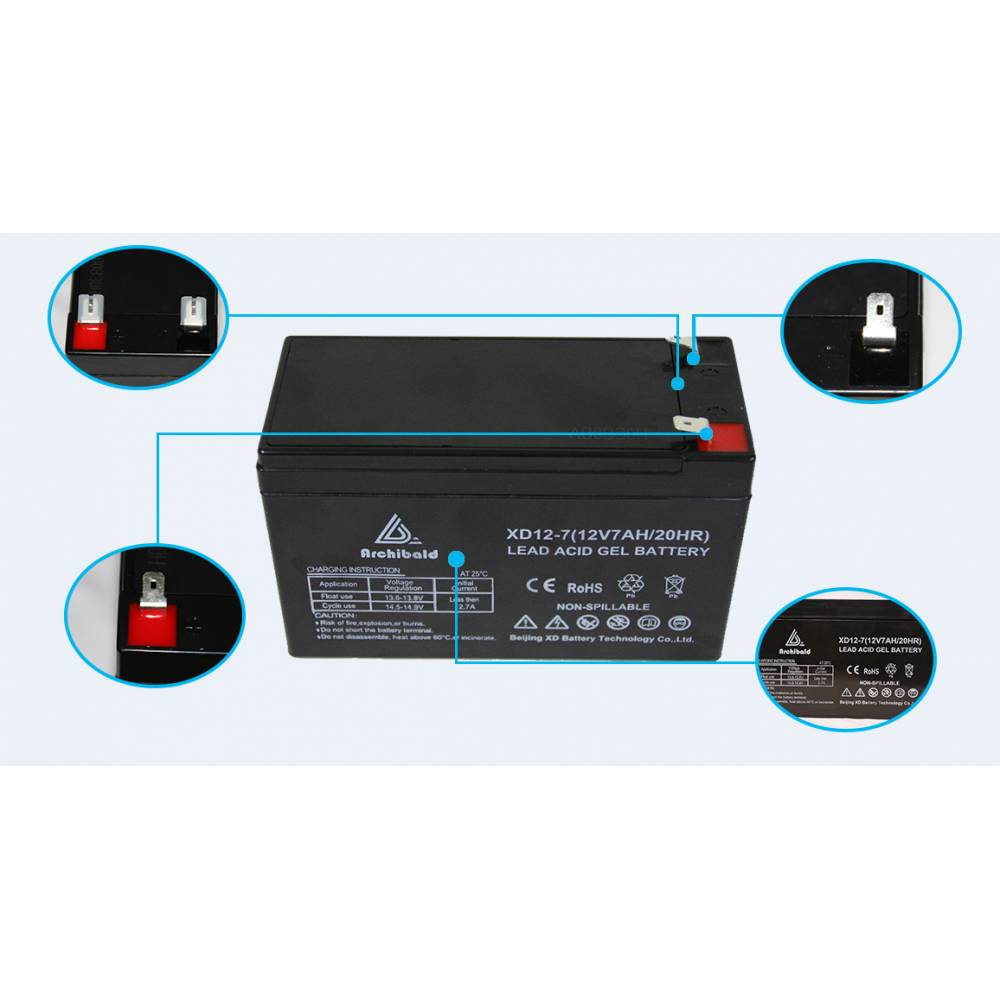 Lead Acid 12V 7AH Long life storage battery solar battery