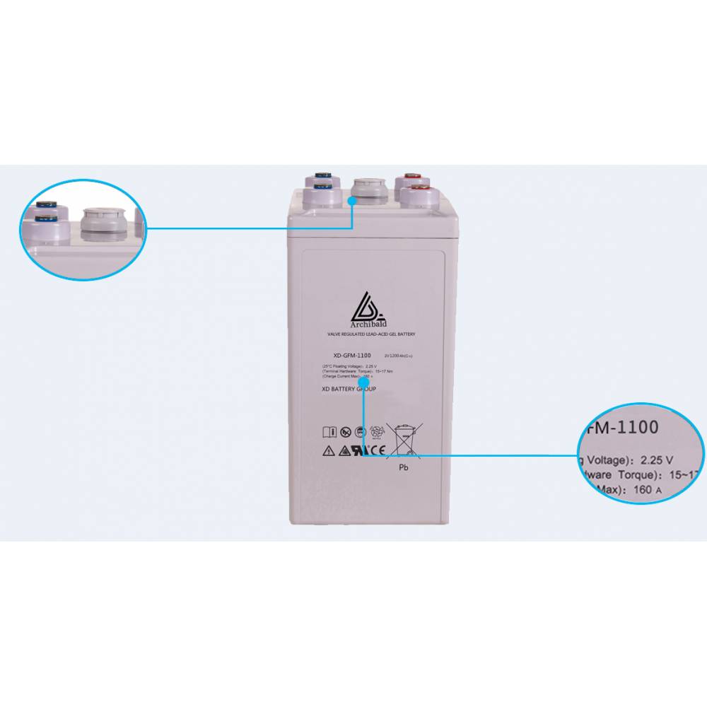 Hot Selling Sealed Lead Acid VRLA Solar Gel 2V 1100AH Battery