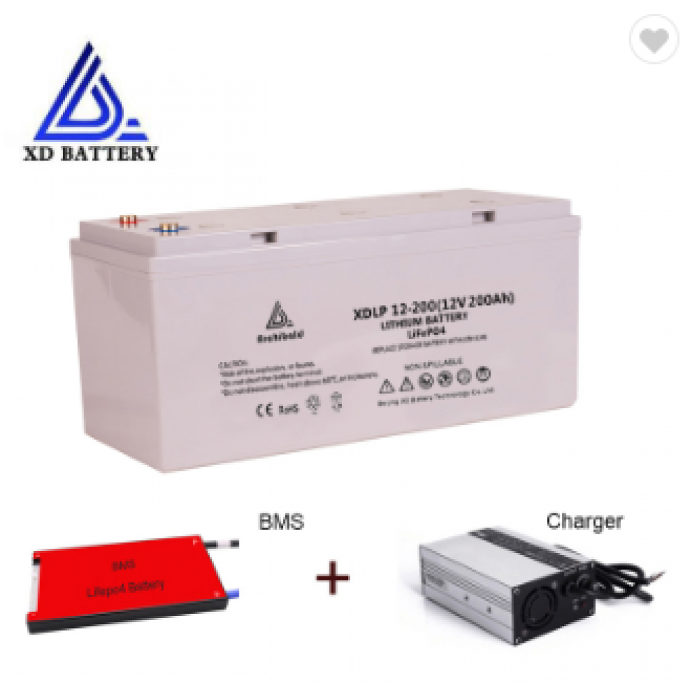 New Design 12V 200AH Maintenance Free Lifepo4 12 V Lithium Batteries 200AH