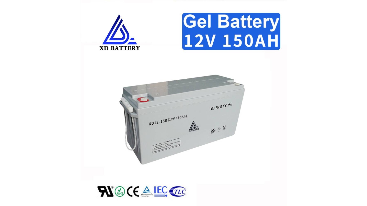 Solar Gel Battery 12V 150AH Deep Cycle Battery