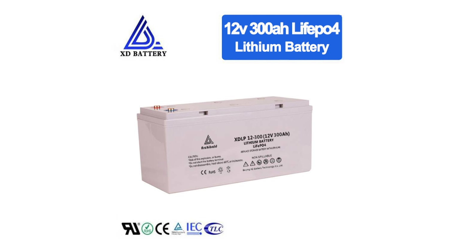 12V 300AH Lithium Lifepo4 Battery