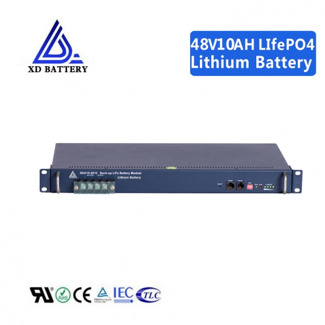 Rechargeable 48V 10AH  Lithium Lifepo4 Solar Battery Long Life