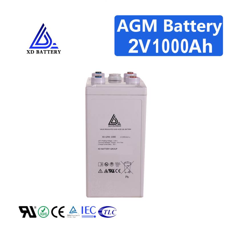 VRLA Solar Lead Acid 2V 1000AH Battery China Supplier