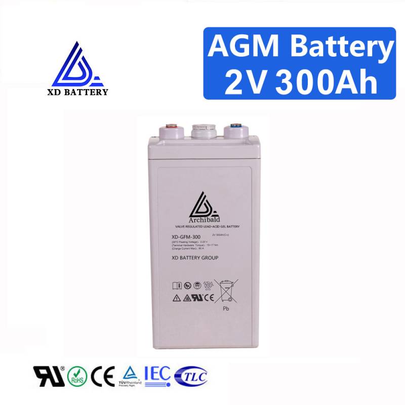 China 2V 300AH Sealed Lead Acid Solar Gel AGM Battery Price