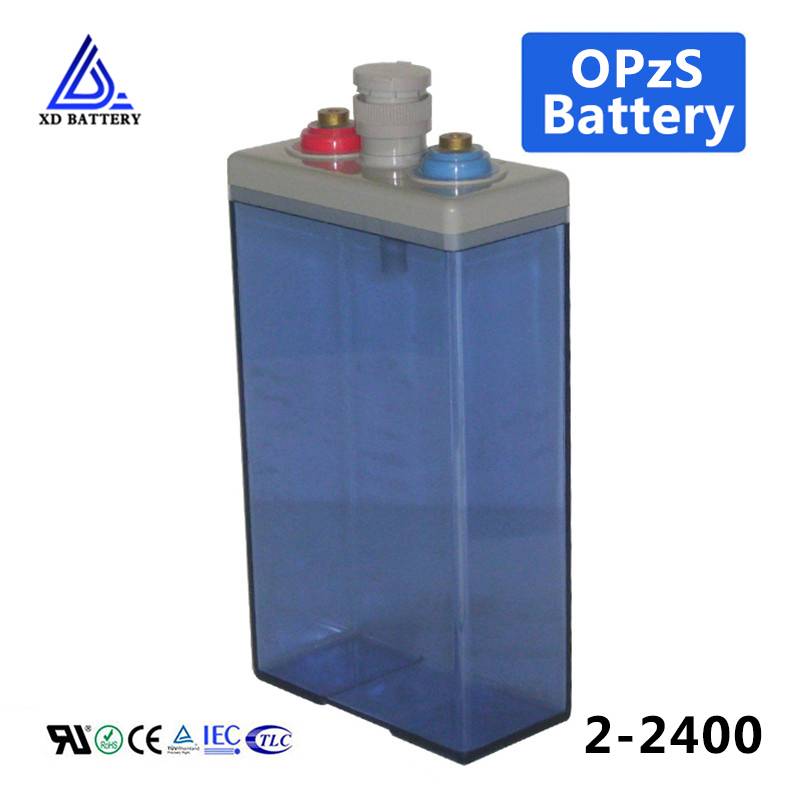 2V 2400AH Batteries OPzS Rechargeable Regulated Battery