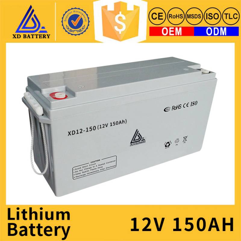 12V 150AH Lithium Lifepo4 Rechargeable Long Life UPS Batttery